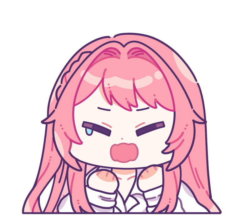 OC emote in Style C half-body commissioned by Ahri Buys Art!