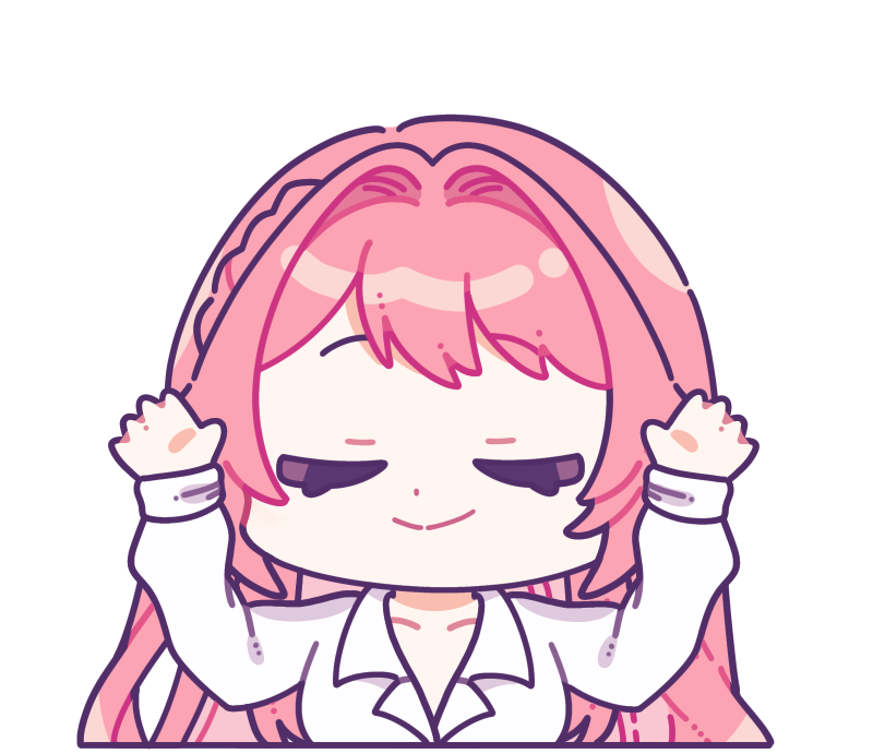 OC emote in Style C half-body commissioned by Ahri Buys Art!