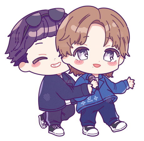 Couple artwork of Minghao and Mingyu (SEVENTEEN) commissioned by Iana Sison!